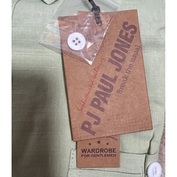 P.J. Paul Jones Shirt Casual Button Down Short Sleeve XL Cotton Viscose - Picture 2 of 8